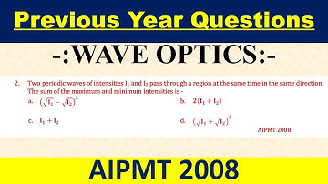 Two periodic waves of intensities I1 and I2 pass through a region at the same time in the same dir.