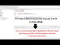 How To Fix Error Occurred During Initialization of Boot Layer Java Eclipse bootlayer | [100% FIX]