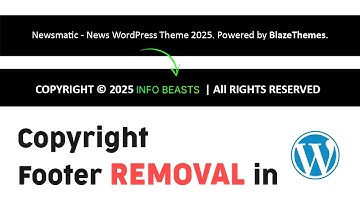 How to Remove Copyright Footer From WordPress Website