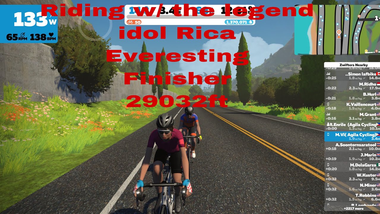 Everesting idol Zwift recovery Ride YouTube