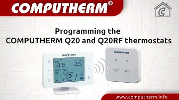 Programming the COMPUTHERM Q20 and Q20RF thermostats