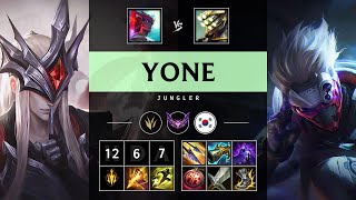 Yone Jungle vs Master Yi - KR Master Patch 25.21