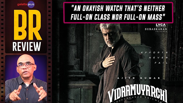 Vidaamuyarchi Movie Review By Baradwaj Rangan | Ajith Kumar | Trisha | Arjun | Magizh Thirumeni