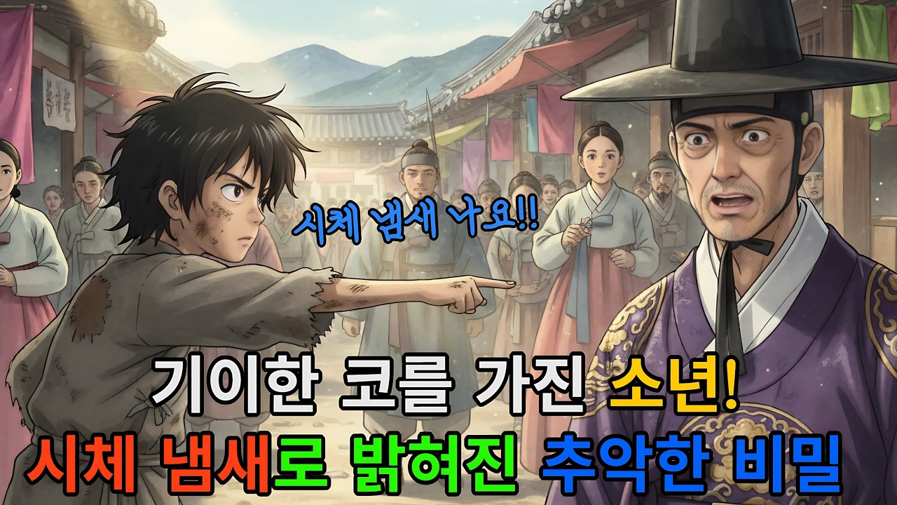 [꿀잠야담] 기이한 코를 가진 소년! 시체 냄새로 밝혀진 추악한 비밀 | #옛날이야기 #야담 #옛날옛적에 #야담과 옛날이야기