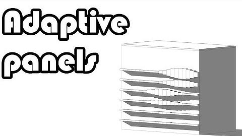 Learn Revit in 5 minutes: Adaptive panels