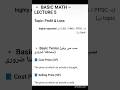 Basic math#Profit& Loss,lecture 5 out of 20 CSS, PMS, PPSC, start as zero become Pro, #studywithme