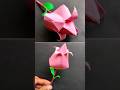Paper tulip flower  lotus flower  shorts lotusflower viral youtubeshorts