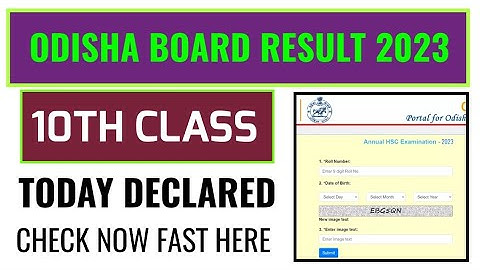 odisha 10th result 2023 kaise dekhe, how to check odisha 10th class result 2023, odisha board result
