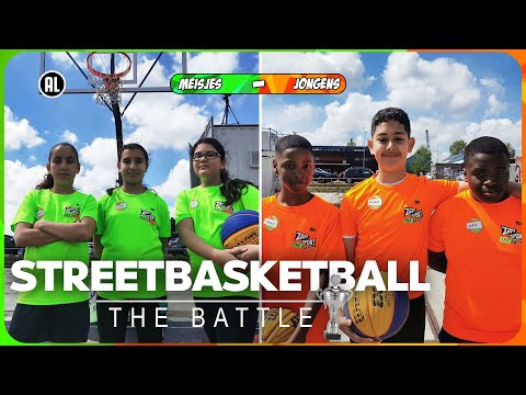 Meiden niet onder de indruk van de jongens | Battle 3X3 Street Basketbal | Zappsport