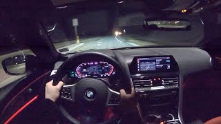 2020 BMW 840i Gran Coupe - POV Night Drive (Binaural Audio)