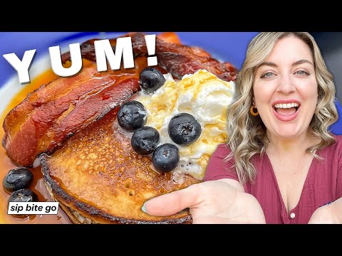 How To Griddle Pancakes - Traeger Flatrock Griddle - Sip Bite Go