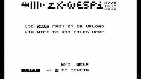 ZX WESPI for ZX81 part 1