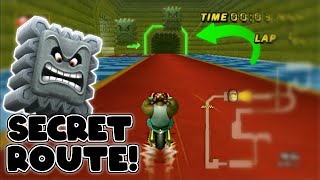 N64 BOWSER'S CASTLE SECRET ROUTE - Mario Kart Wii Custom Track