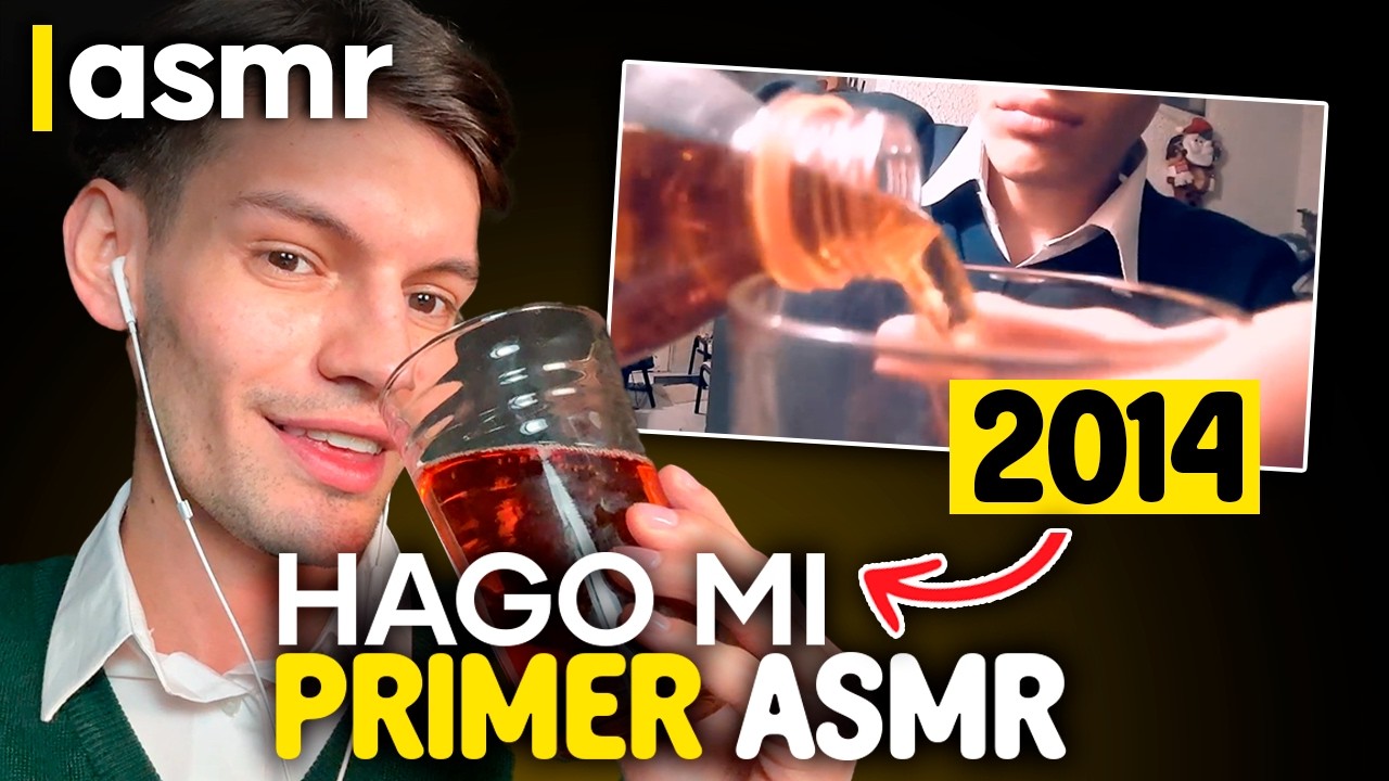 ASMR español recreo y reacciono a MI PRIMER ASMR 10 años DESPUES