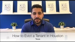 How to evict a tenant in Houston Texas   Top Property Manager explains landlord tenant eviction proc 