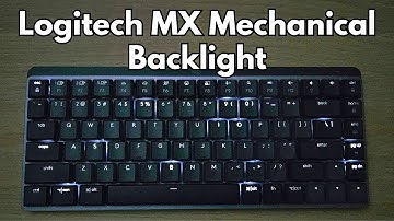Logitech MX Mechanical keyboard backlight effect demonstration
