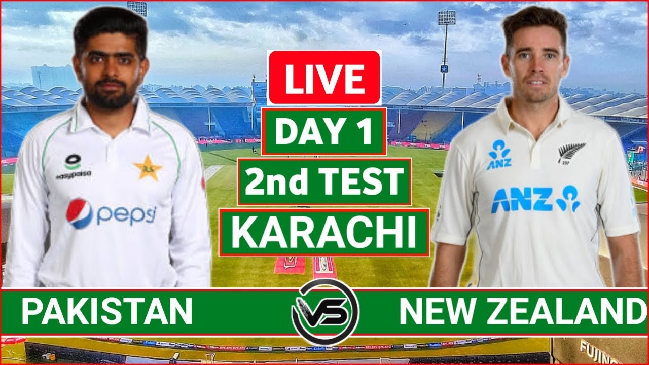 Pakistan vs New Zealand 2nd Test Day 1 Live Scores PAK vs NZ 2nd Test Live Scores and Commentary