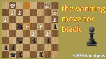 The winning move for black?  the fantastic chess puzzle | CHESSanalysis |