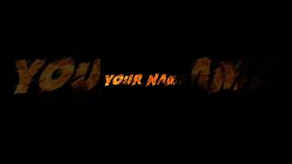 The best fire text animation made with Kinemaster Premiere Pro