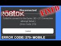 How to Fix Error Code 279 ROBLOX Mobile | Roblox Error Code 279 Mobile