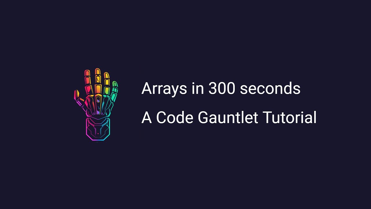 Learn Javascript Arrays in 300 Seconds - YouTube
