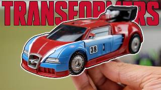 The Original Bugatti Veyron Transformer Cybertron Smokescreen Review.