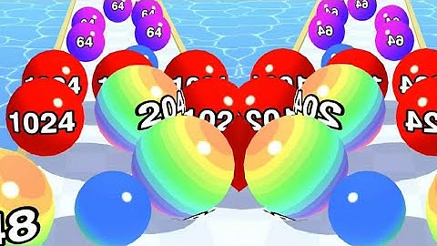 BALL RUN 2048 GAMEPLAY - WALKTHROUGH ( ANDROID & IOS GAMEPLAYS )