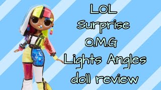 LOL Surprise O.M.G Lights Angles Doll Review ( Black Light Features to follow)
