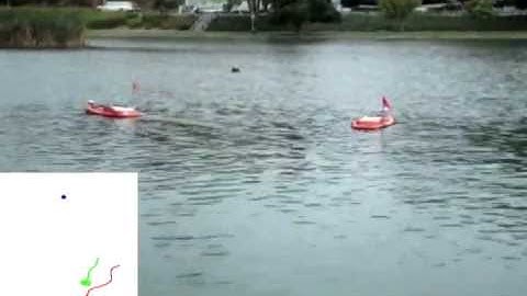 Autonomous Surface Vehicles caging a floating target