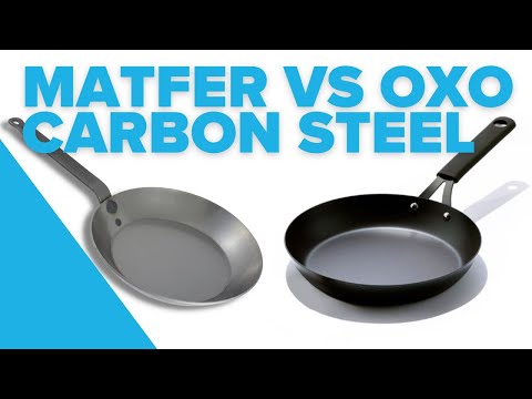 Testing the new OXO Carbon Steel pan vs Matfer, and wow