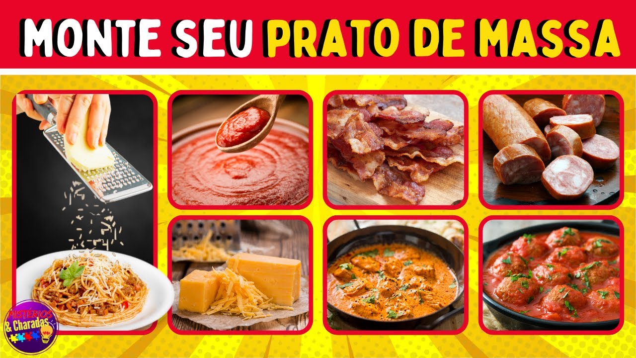 Monte Seu Prato de Massa 🍝 | Qual é a Sua Combinação Perfeita?