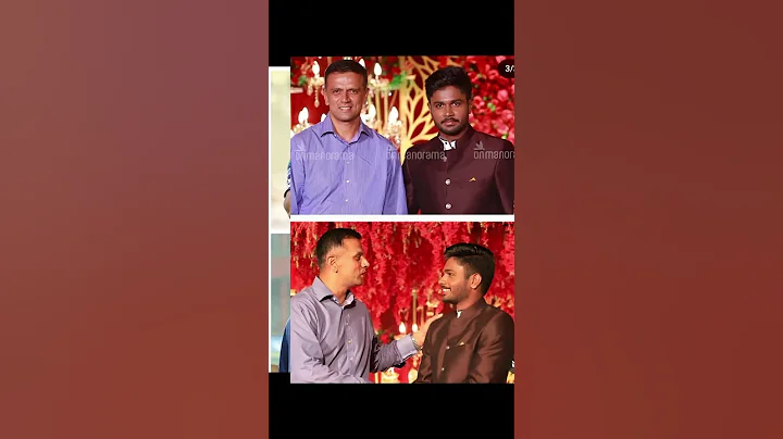 Sanju samson with Rahul Dravid old and new image #kahaniyan #love