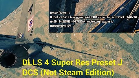 How to Override and use DLSS4 super resolution in DCS (not steam edition) Pimax Crystal VR