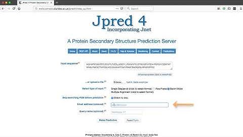 JPRED video 3: Batch submission of protein sequences for secondary structure prediction