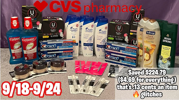 CVS haul 9/18-9/24 | Easy MM deals |$1.00 H&S | Everything for less than $5 | 🔥glitches | SOTV