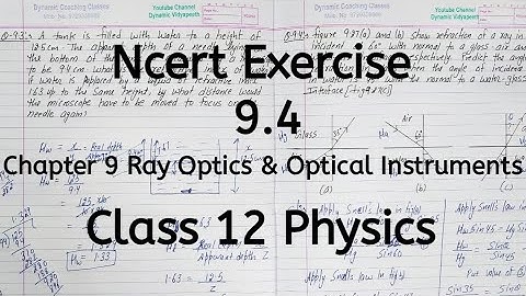 Exercise 9.4 | Ncert | Chapter 9 | Ray Optics and Optical Instruments | Class 12 Physics