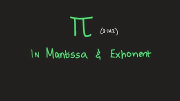 Pi (π)  in Mantissa and Exponent Form | AL Computer Science (9618)