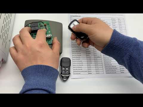 SMG 020A Programming of Somfy 433 42mhz Garage Door Remote Control