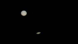 Jupiter et Saturne vu dans un Télescope &quot;Maksutov&quot; de 150/1800mm&quot;