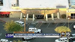 Attempted bank robbery suspect wanted in Scottsdale 