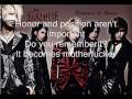 The GazettE In the middle of chaos lyrics