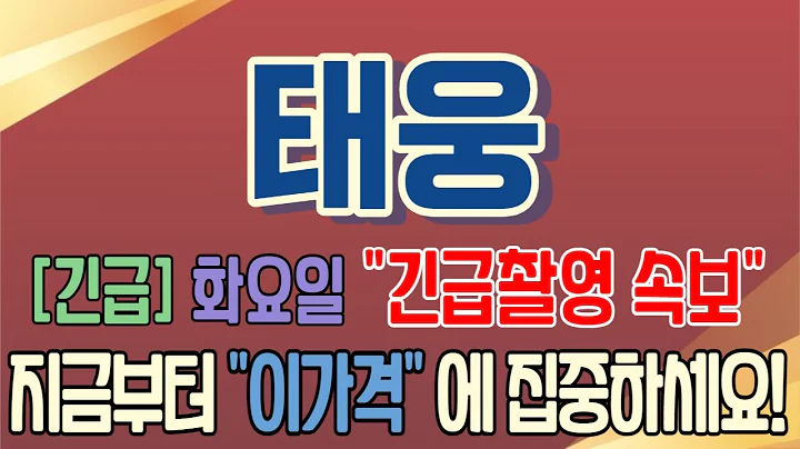 [태웅][주식][태웅 주가전망] 044490 태웅주가전망 태웅주가 태웅빅스톰 태웅주가 태웅전망 태웅목표가 태웅주식 태웅로직스