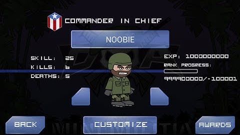 HACK RANK AND POINTS FOR MINI MILITIA (ANDROID) USING CHEATDROID.
