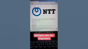 NTT Hiring for multiple roles jobs #shorts