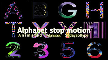 36 days of type A-Z, 0-9. Alphabet animation. #36daysoftype #3danimals