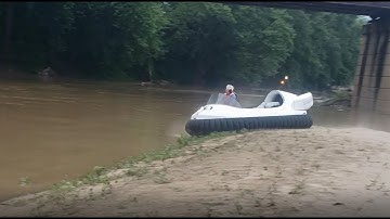 Hovercraft Test Flight on Wabash River