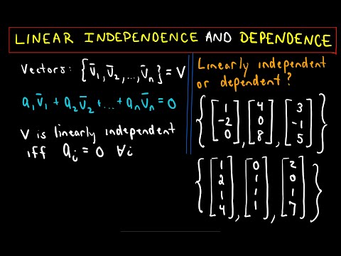 Linear Independence and Linear Dependence, Ex 1