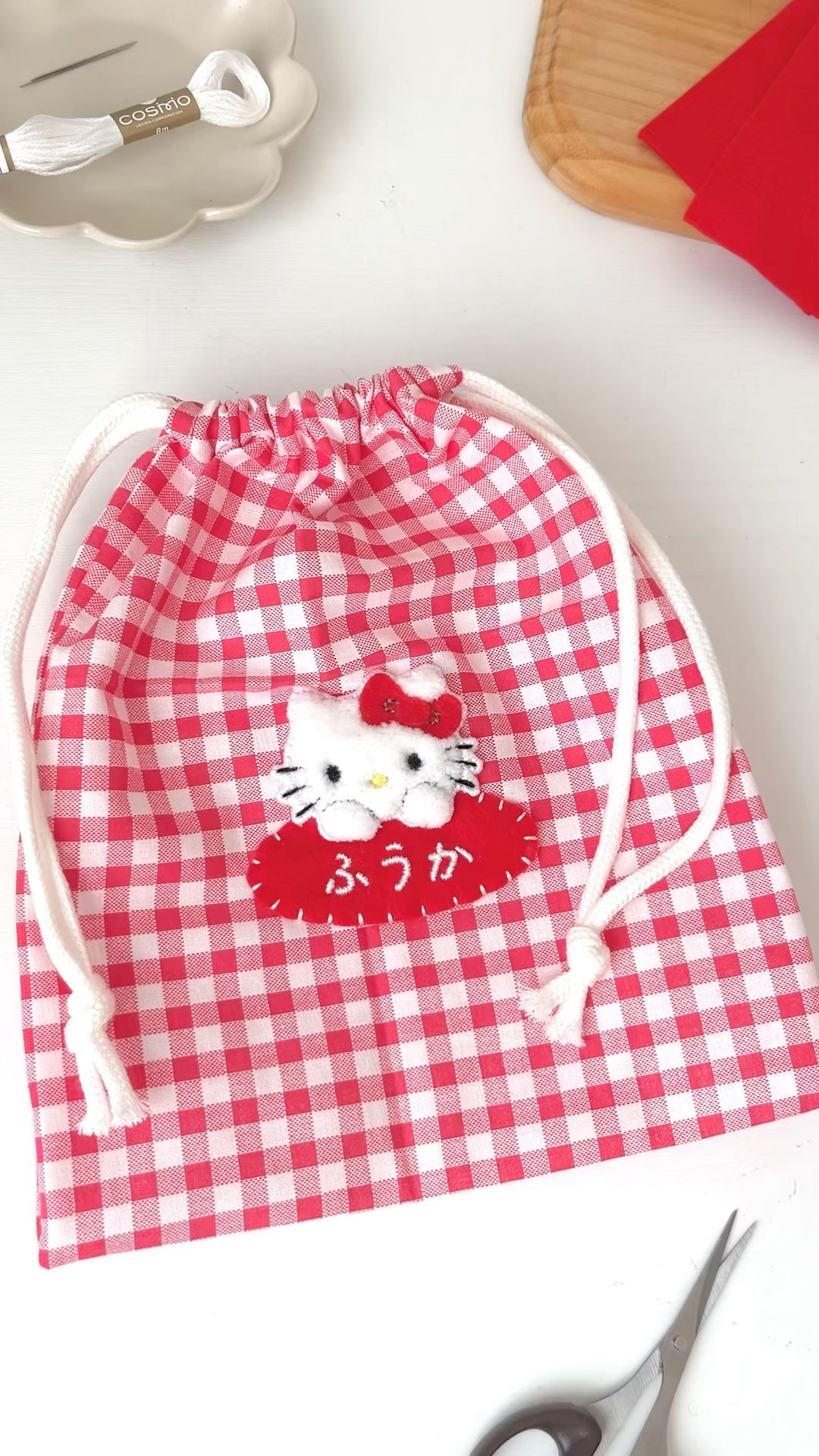 [専用　トン吉様]チャーム 刺繍 ストラップ フェルト＊仕上げ前、コメント必須 入園・入学準備🌸フェルトにお名前刺繍する方法🪡 #shorts - YouTube