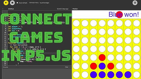 Connect Games in p5.js