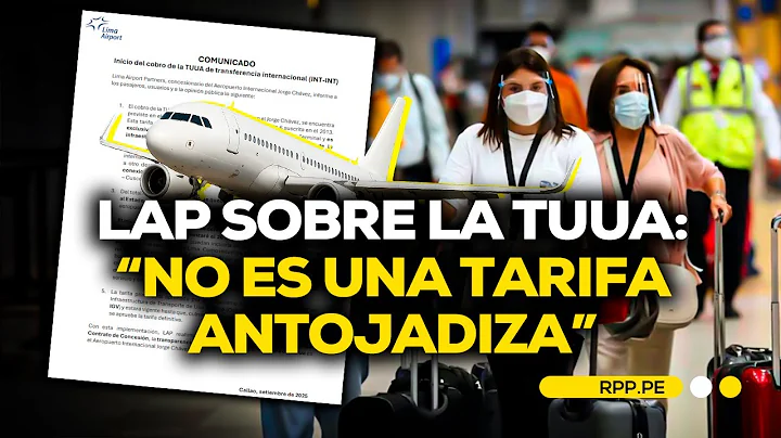 ¿Cuándo entrará en VIGENCIA la TUUA de transferencia en el Jorge Chávez? #ECONOMIAXTODOS